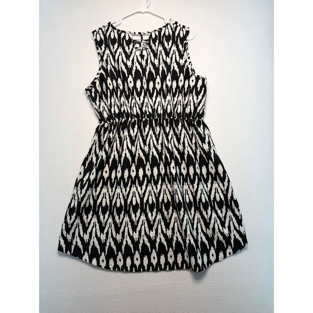 Bloom 2XL women’s black and white 2XL pullover mini sundress